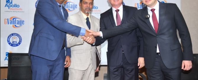 Apollo MedSkills CEO with Vantage USA Ghazanfar Ali